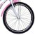 Bicicleta Retrô Vintage Aro 26 18v Feminina Beach Rosa com Branco com Cestinha