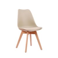 Cadeira Leda Rivatti Design Charles Eames Bege Nude
