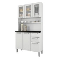 Cozinha Regina 6 Portas com Vidro 2 Gavetas I3VG2105 Itatiaia - Branco