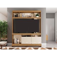 Estante Idealle Para Tv até 55 Polegadas Caemmun - Buriti com Off White