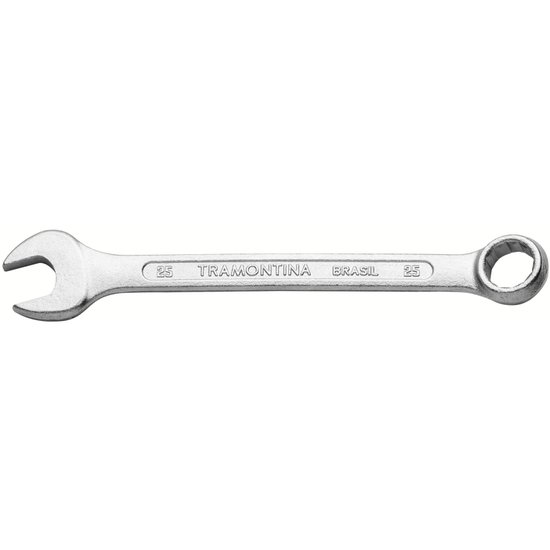 Chave Combinada 25 mm Tramontina Basic com Corpo em Aço Especial Cromado Tramontina