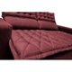 Conjunto de Sofá 3 e 2 Lugares Retrátil e Reclinável Cama Inbox Slim 2,00x1,50m Velusoft Vinho