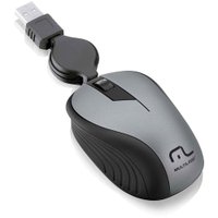 Mouse Óptico Retrátil Multilaser 1200Dpi Usb - MO232