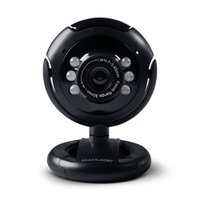 Webcam Multilaser Plug E Play 16Mp Nightvision Microfone Usb Preto Wc045