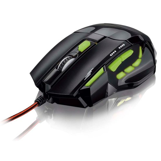 Mouse Óptico Xgamer Multilaser Fire Buttonusb 2400dpi- Mo208