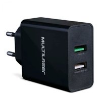 Carregador de Parede 2 Portas Usb Quick Charger Multilaser