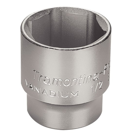 Soquete Sextavado em Aço Cromo Vanádio 34 mm - Encaixe 1/2" Tramontina PRO Tramontina