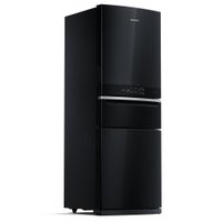 Refrigerador Brastemp Inverse 419L 3 Portas Frost Free Preto BRY59BE