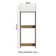 Porta Geladeira Madesa Stella 1 Porta Basculante - Rustic/Branco