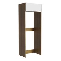 Porta Geladeira Madesa Stella 1 Porta Basculante - Rustic/Branco