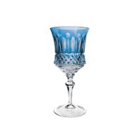 Taça De Cristal Para Água - 400ml - Azul Claro - Strauss