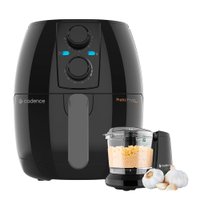 Kit Black Cadence Fritadeira Pratic Fryer 3L e Miniprocessador