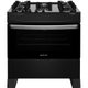 Fogão Atlas 5 Bocas Preto Atenas Glass com Acendimento Automático - Bivolt