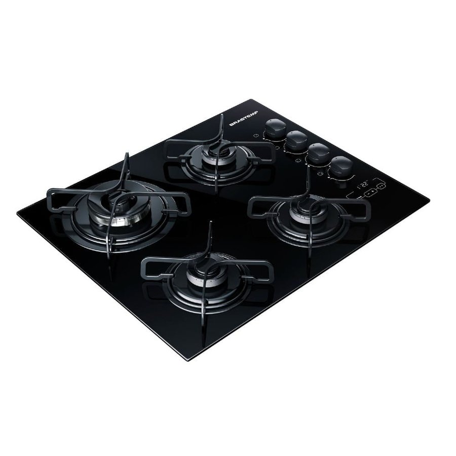 Cooktop 4 bocas Brastemp com Dupla Chama e Timer Touch BDT62AE