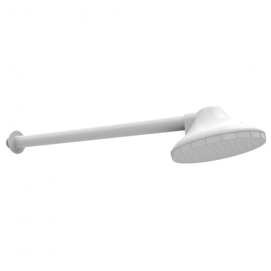 Chuveiro 5’’ com Braço sem Registro 30 cm 1/2" Branco Herc