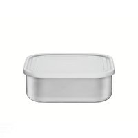 Pote Tramontina Freezinox em Aço Inox Quadrado com Tampa Plástica 19 cm 2,1 L Tramontina