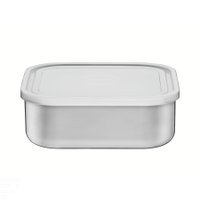 Pote Tramontina Freezinox em Aço Inox Quadrado com Tampa Plástica 23 cm 3,6 L Tramontina