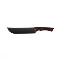 Faca para Carne Tramontina Churrasco Black com Lâmina em Aço Inox Escurecido e Cabo de Madeira 8