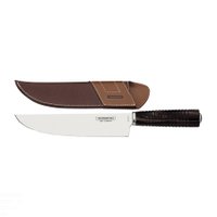 Faca Tramontina para Carne 8" em Aço Inox e Cabo Castanho Polywood com Bainha de Couro Tramontina