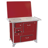 Fogão a Lenha Venâncio 02 Gabinete com Tampa Vermelho Intenso 2GDTVR
