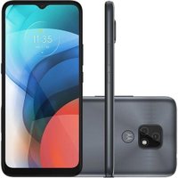 Smartphone Motorola Moto E7 64GB Dual Chip Android 10 Tela 6.5 Câmera 48MP + 2MP Frontal 5MP - Cinza Metálico