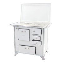 Fogão a Lenha Tradicional 02 Venâncio Gabinete com Tampa Branco 2getbr