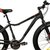 Bicicleta Fat Bike Pneu Largo  21V Disco cor Cinza com Capacete Genérico - Aro 26