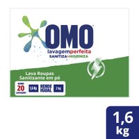 Sanitizante Omo Lavagem Perfeita Sanitiza e Higieniza 1.6kg