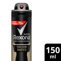 Desodorante Antitranspirante Aerosol Men Rexona Torcedor Fanático 150ml