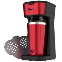 Cafeteira Oster 2Day Red 2 em 1 com Copo Térmico