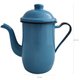 Bule Aço Esmaltado Para Café Chá 1,25 Litros Tradicional Azul