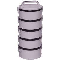 Conjunto 5 Marmitas Térmica Plástica Termopratos 1,5l Tekcor