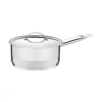 Panela Tramontina Professional em Aço Inox Fundo Triplo com Tampa Plana Detalhe Satinado 20 cm 2,9 L Tramontina