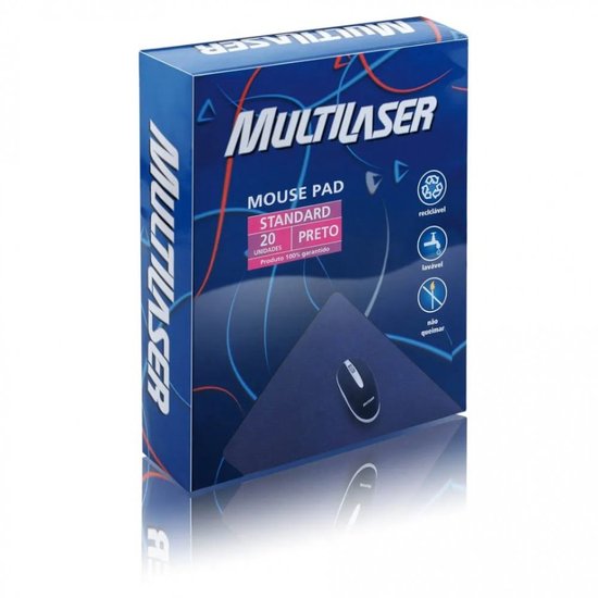 Mouse Pad Standard 20 Unidades Multilaser