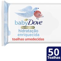 Kit 500 Toalhas Umedecidas Baby Dove Hidratação Enriquecida