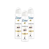 Kit 3 Desodorante Dove Invisible Dry 150ml
