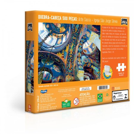 Quebra-Cabeça Puzzle 500 Peças - Arte Sacra - Toyster