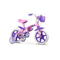 Bicicleta Infantil Aro 12 Com Rodinhas Menina Cat PU - Nathor
