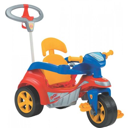 Carrinho De Passeio Ou Pedal Triciclo Baby Trike Evolution - Biemme - Vermelho