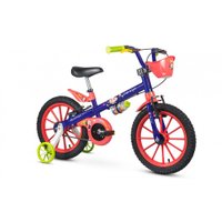 Bicicleta Infantil Aro 16 Com Rodinhas Menina Show Da Luna - Nathor