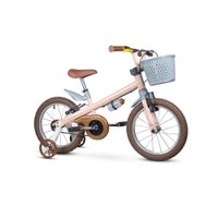Bicicleta Infantil Aro 16 Com Rodinhas Menina Antonella Rosa - Nathor