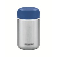 Pote Térmico Tramontina em Aço Inox com Tampa Azul 8,8 cm 400 ml Tramontina