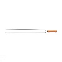 Espeto Duplo para Churrasco Tramontina com Lâmina em Aço Inox e Cabo de Madeira 85 cm Tramontina