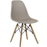 Cadeira Eloá Original Rivatti Releitura Charles Eames Eiffel - Nude