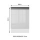 Balcão Armário de Cozinha 100% MDF 60 cm 1 Porta Frente Branco Brilho Acordes Madesa