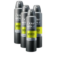 Kit 4 Desodorantes Dove Men+Care Antitranspirante Aerossol Sports Active+Fresh 150ml