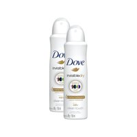 Kit 2 Desodorantes Dove Antitranspirante Aerossol Invisible Dry 150ml