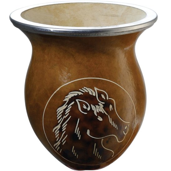 Cuia Para Chimarrão Tererê Mate Tradicional Porongo Sem Pé Cavalo