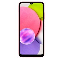 Smartphone A03S Tela 6.5 Polegadas 64GB 4GB RAM Android 11.0 Câmera Tripla Traseira Samsung - Vermelho