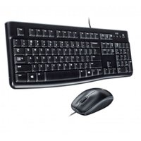 Kit Teclado e Mouse com fio Logitech Mk120 USB